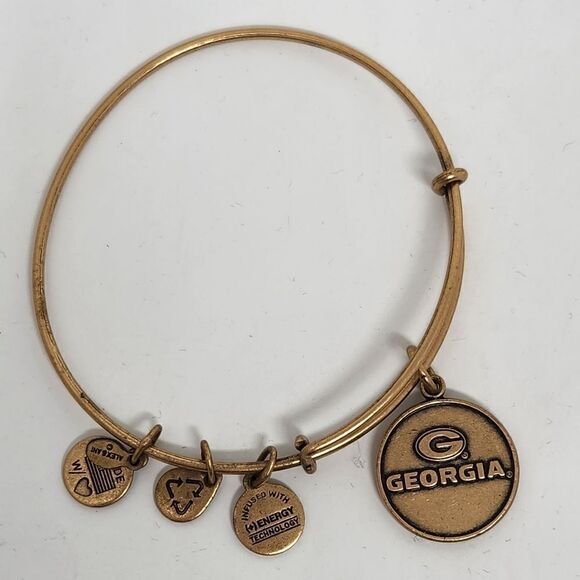 ALEX and ANI Georgia Gold Tone Bangle Bracelet - Picture 4 of 6